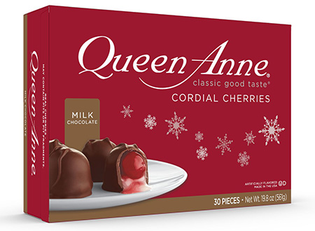 Milk Chocolate Cordial Cherries Holiday Gift Box 19.8 oz